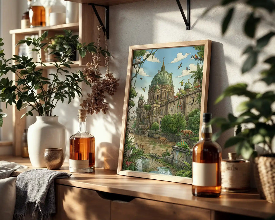 Berlin Dom Fantasy Jungle Poster – Madagascar Style