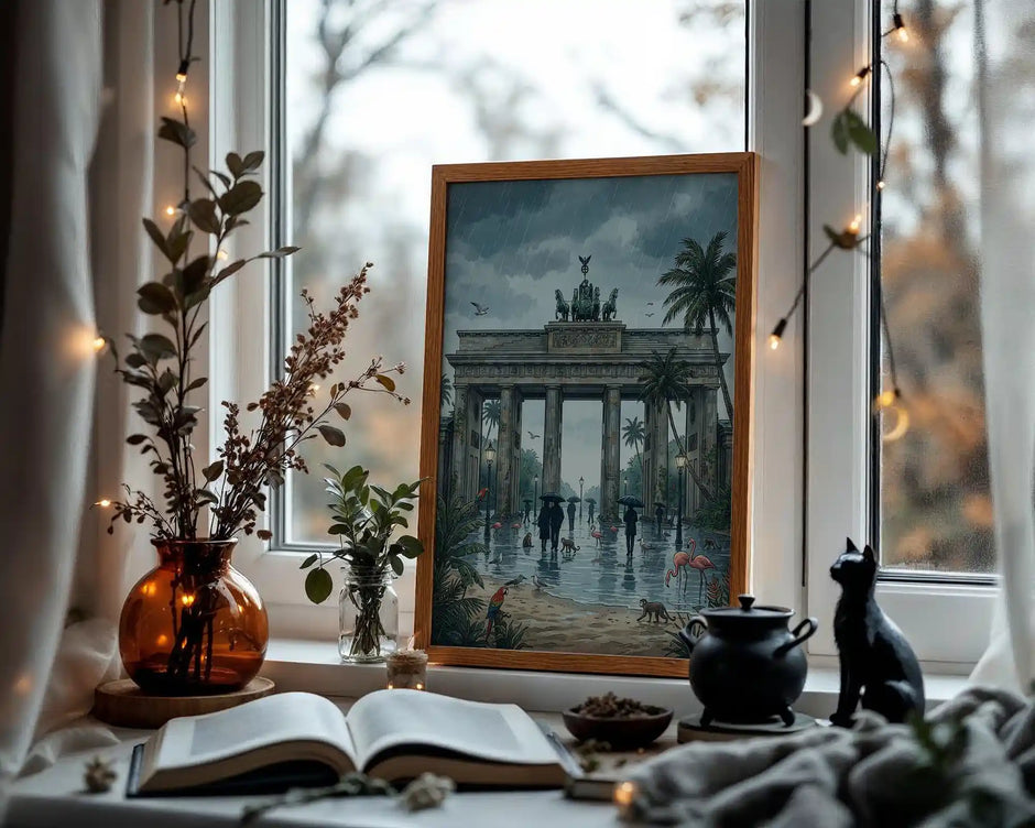 Berlin Brandenburger Tor Dark Fantasy Poster – Tropical Rain