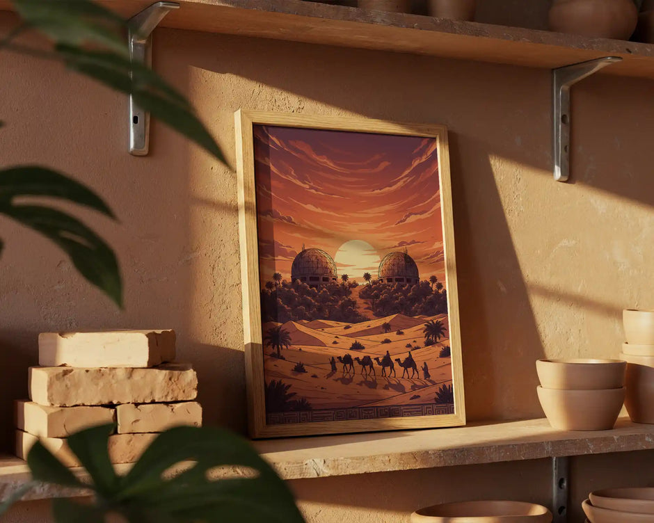 Berlin Teufelsberg Mirage Fantasy Poster – Sahara Sands